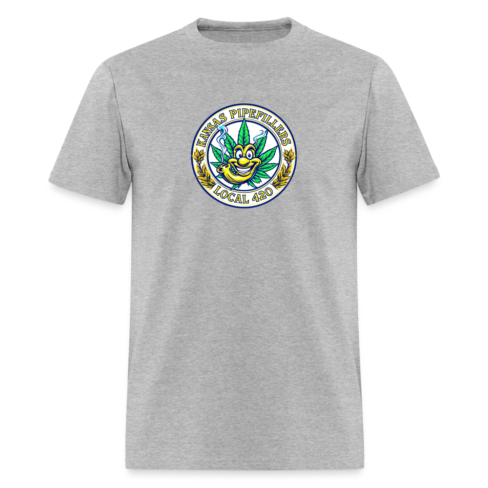 KANSAS PIPEFILLERS LOCAL 420 Men's T-Shirt - heather gray