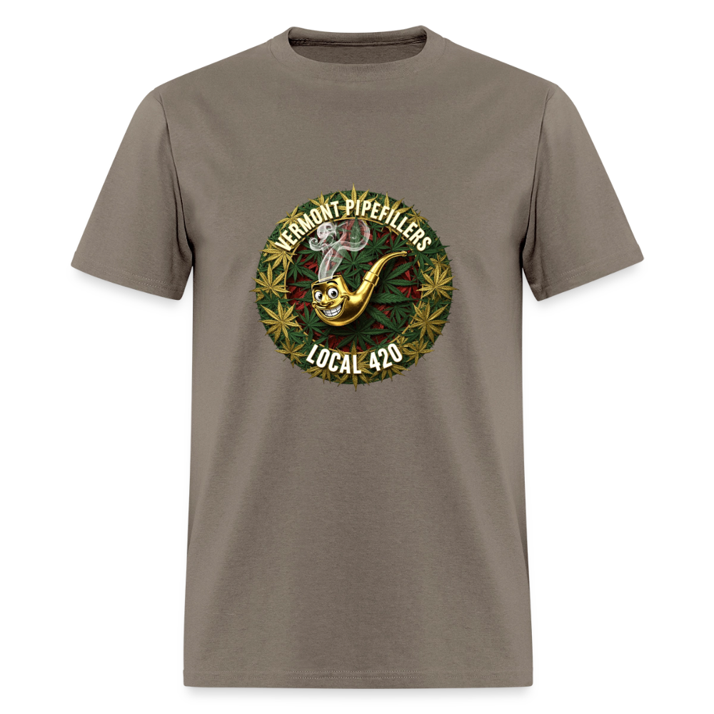 VERMONT PIPEFILLERS LOCAL 420 Men's T-Shirt - safari