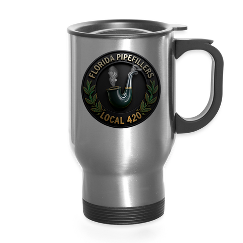 FLORIDA PIPEFILLERS LOCAL 420 14oz Stainless Steel Travel Mug - silver