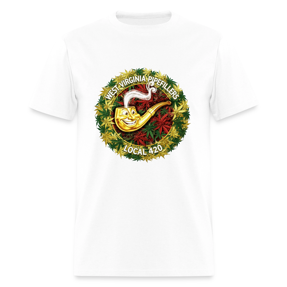 WEST VIRGINIA PIPIEFILLERS LOCAL 420 Men's T-Shirt - white