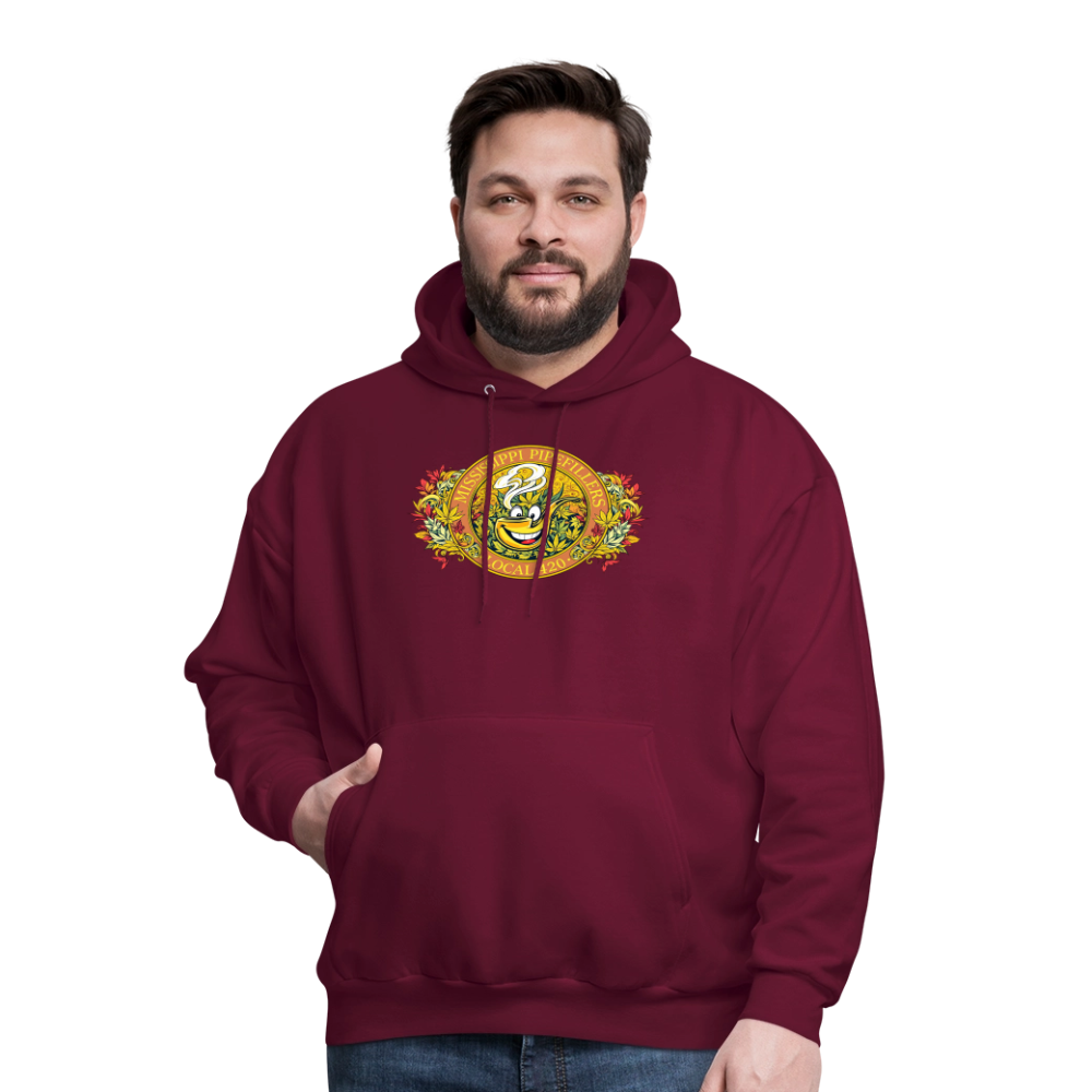 MISSISSIPPI PIPEFILLERS LOCAL 420 F/B DESIGNS Men's Hoodie - burgundy