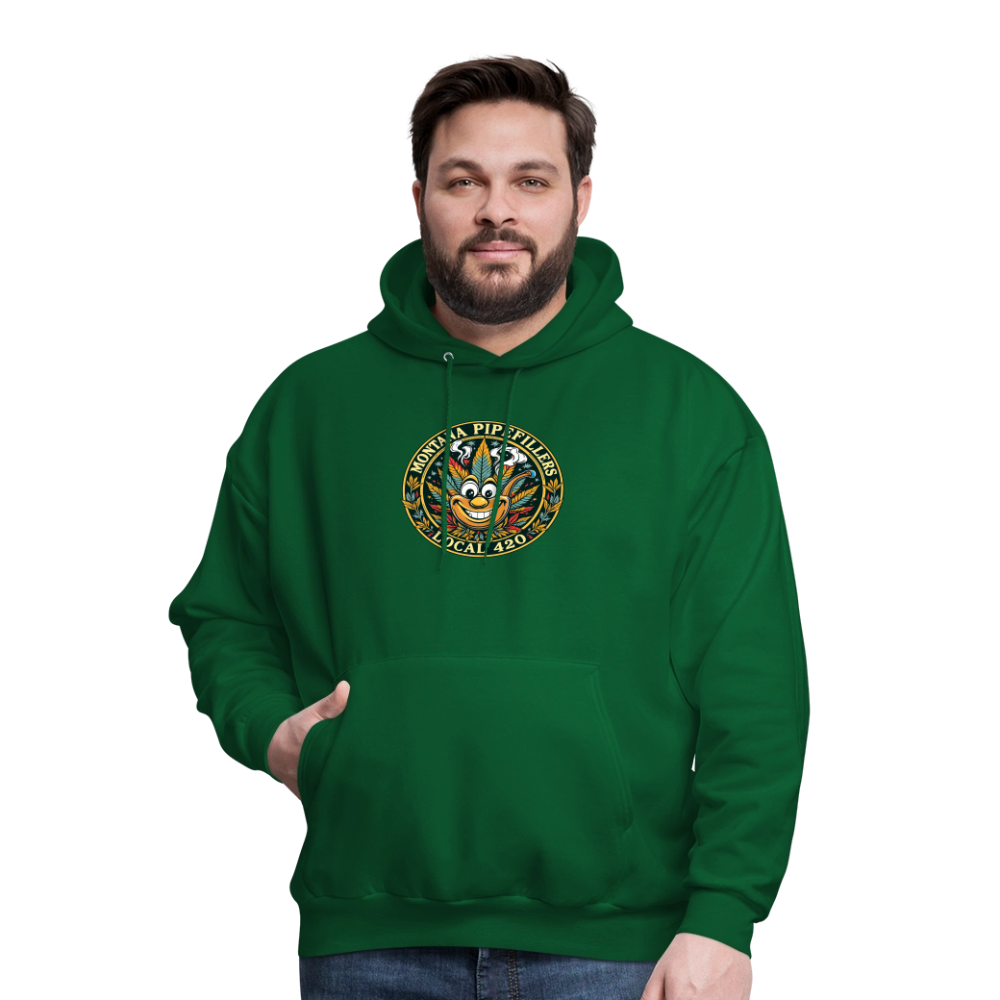 MONTANA PIPEFILLERS LOCAL 420 Men's Hoodie - forest green