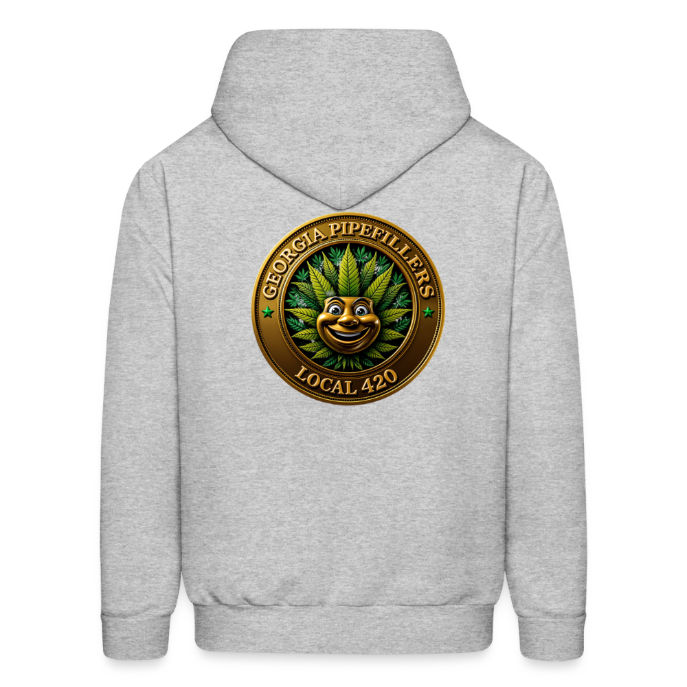 GEORGIA PIPEFILLERS LOCAL 420 F/B DESIGN Men's Hoodie - heather gray