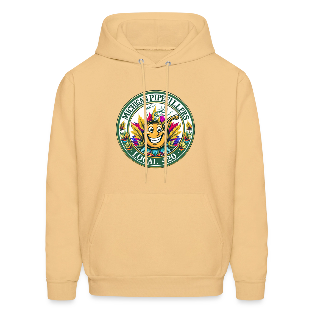 MICHIGAN PIPEFILLERS LOCAL 420 Men's Hoodie - light gold 
