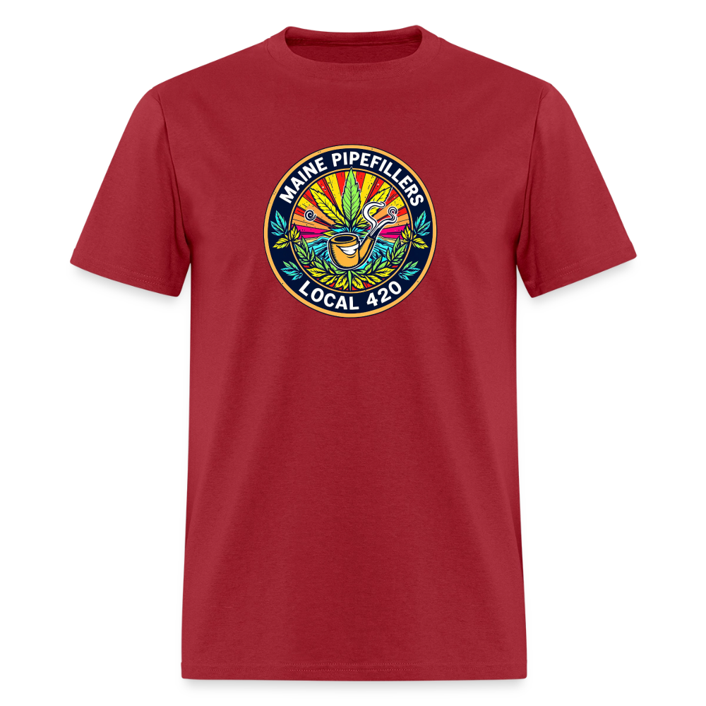 MAINE PIPEFILLERS LOCAL 420 Men's T-Shirt - true red