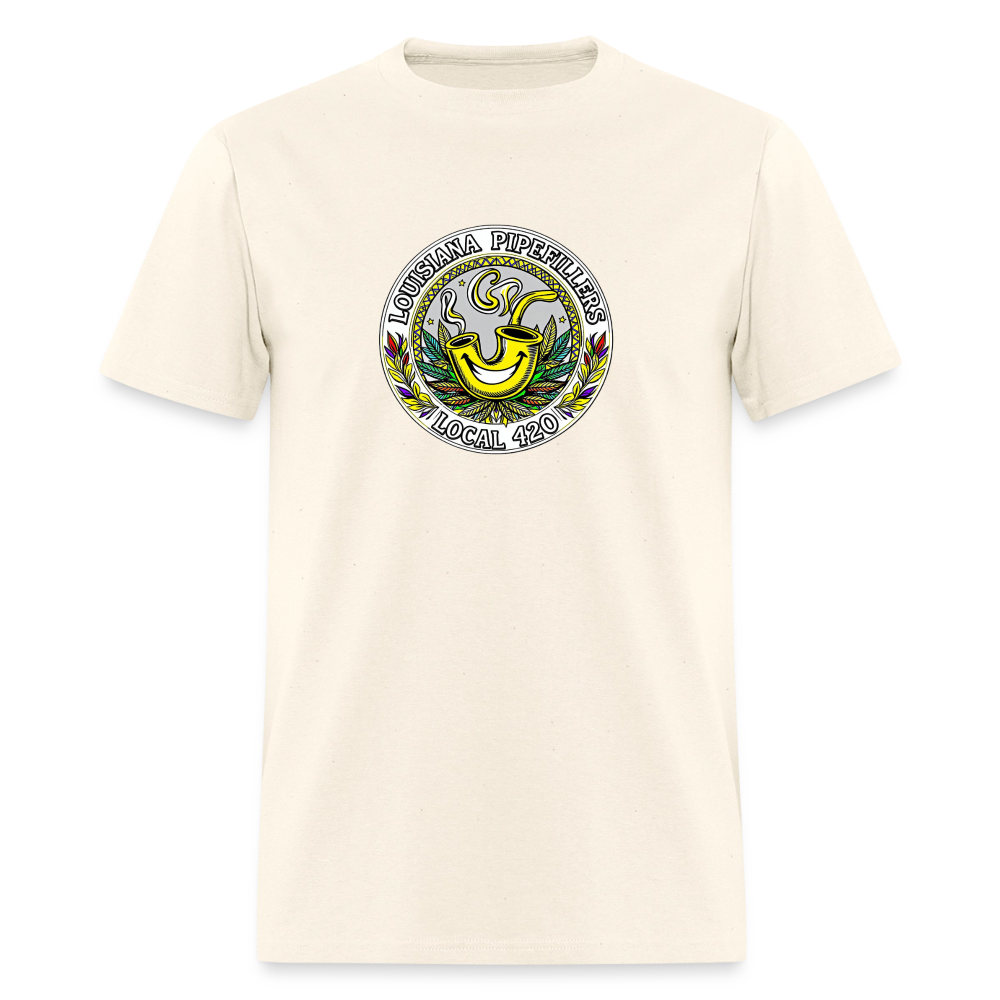 LOUISIANA PIPEFILLERS LOCAL 420 Men's T-Shirt - sweet cream heather
