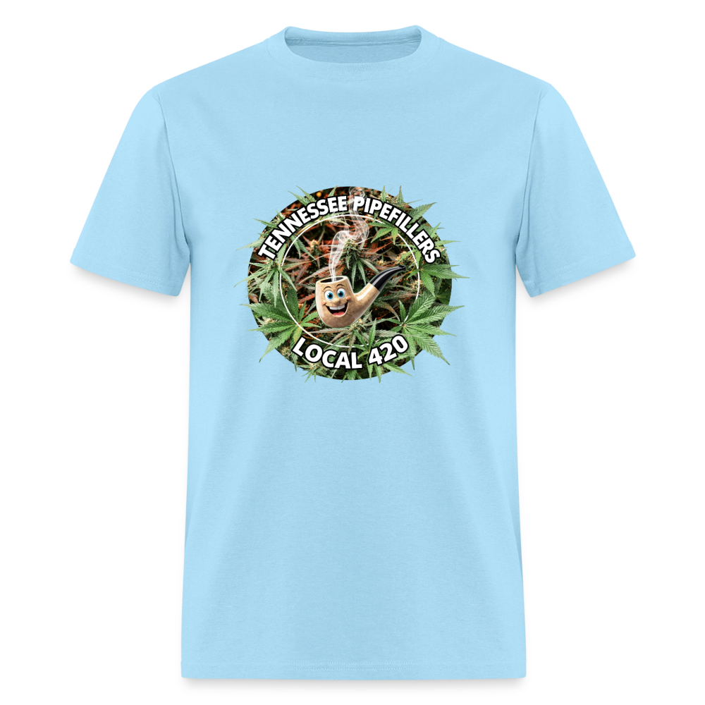 TENNESSEE PIPEFILLERS LOCAL 420 Men's T-Shirt - powder blue