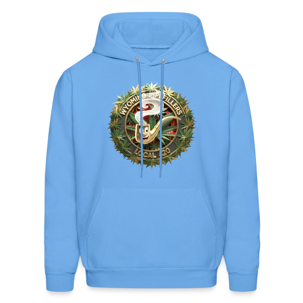 WYOMING PIPEFILLERS LOCAL 420 Men's Hoodie - carolina blue