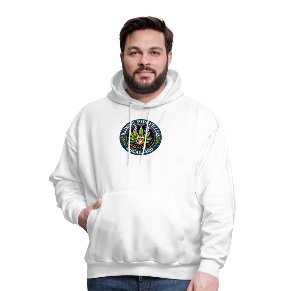 ILLINOIS PIPEFILLERS LOCAL 420 Men's Hoodie - white