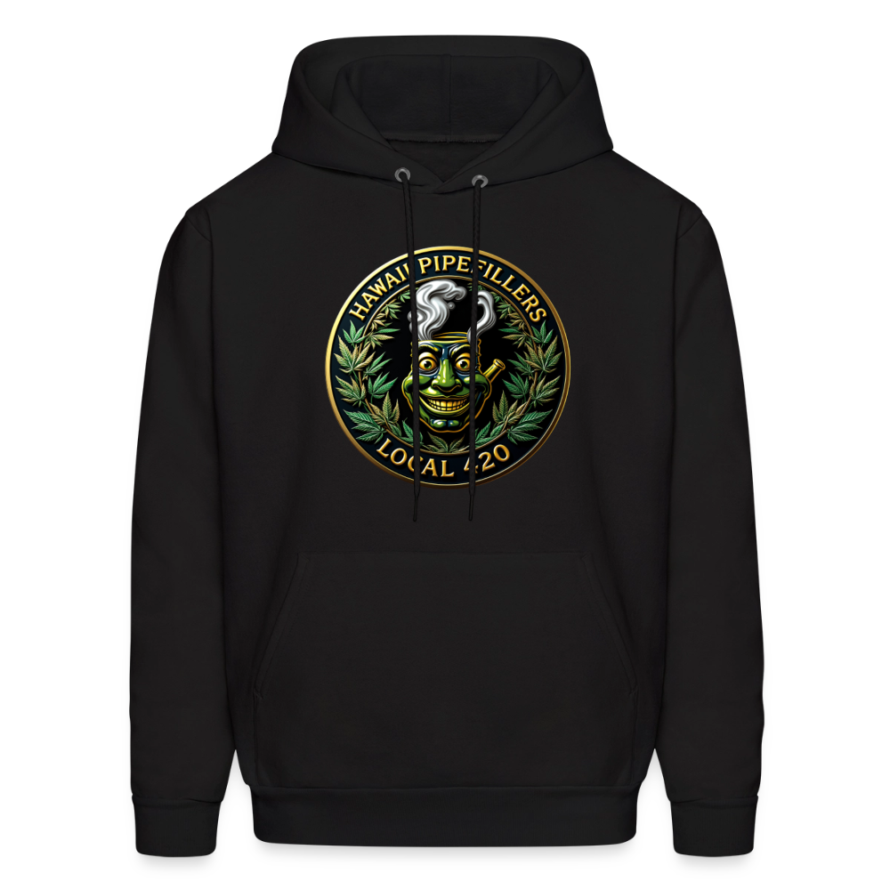 HAWAII PIPEFILLERS LOCAL 420 Men's Hoodie - black