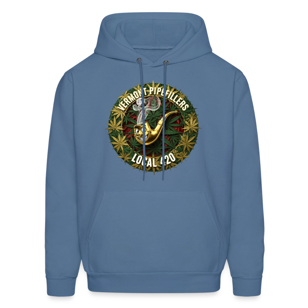 VERMONT PIPEFILLERS LOCAL 420 Men's Hoodie - denim blue