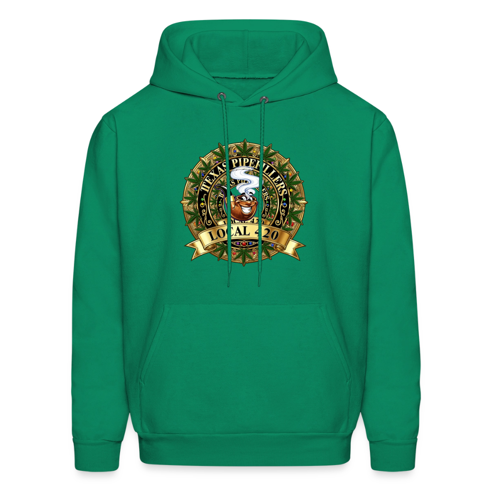 TEXAS PIPEFILLERS LOCAL 420 Men's Hoodie - kelly green