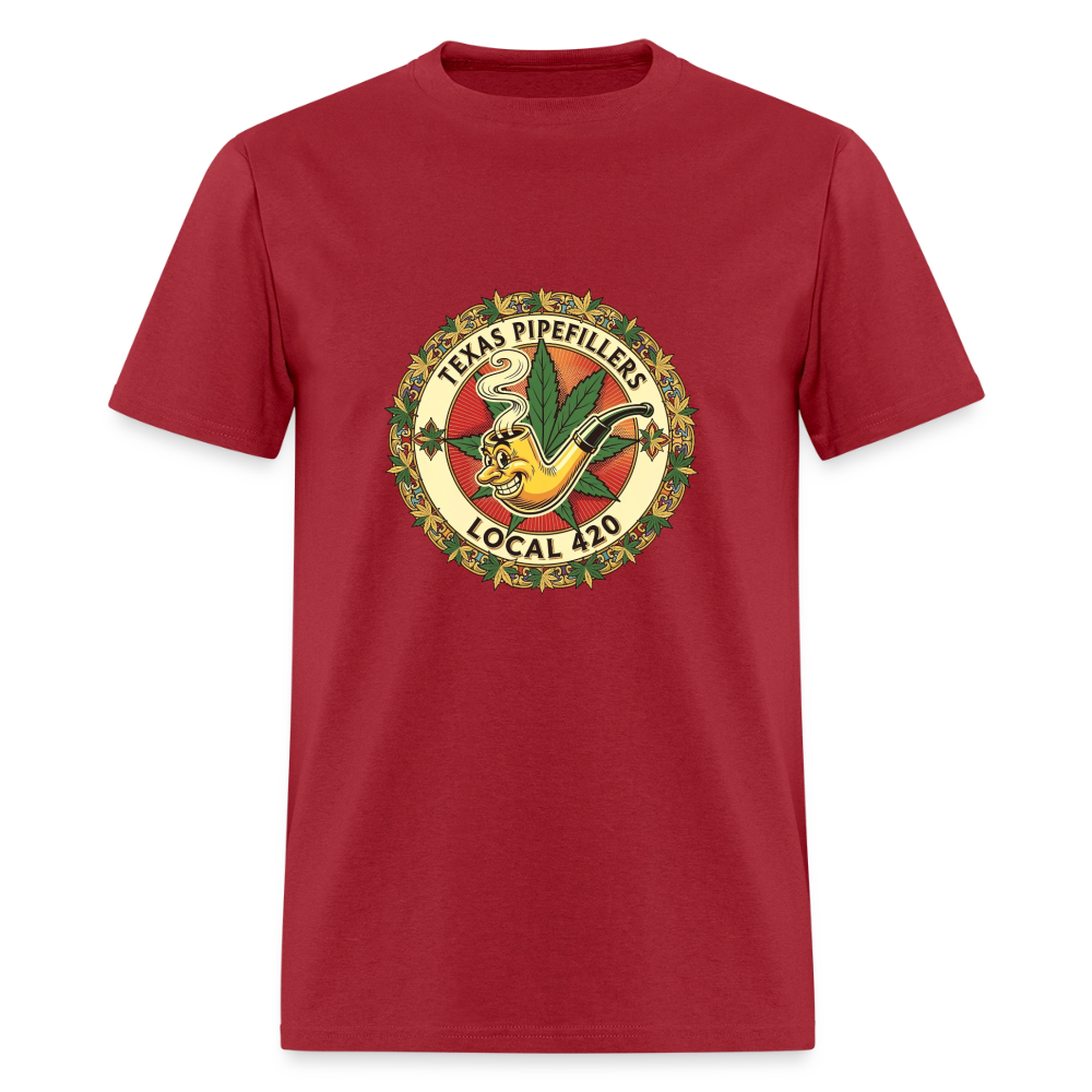 TEXAS PIPEFILLERS LOCAL 420 Men's T-Shirt - true red