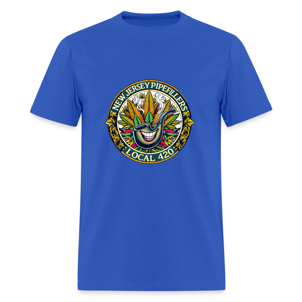 NEW JERSEY PIPEFILLERS LOCAL 420  Men's T-Shirt - royal blue