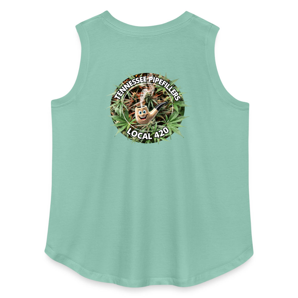 TENNESSEE PIPEFILLERS LOCAL 420 F/B DESIGN Women's Curvy Relaxed Tank Top - saltwater