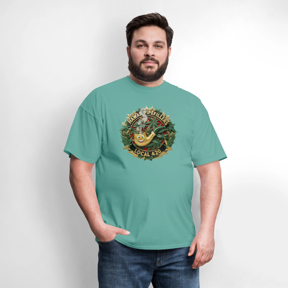 HAWAII PIPEFILLERS LOCAL 420 F/B DESIGN Men's T-Shirt - aquatic