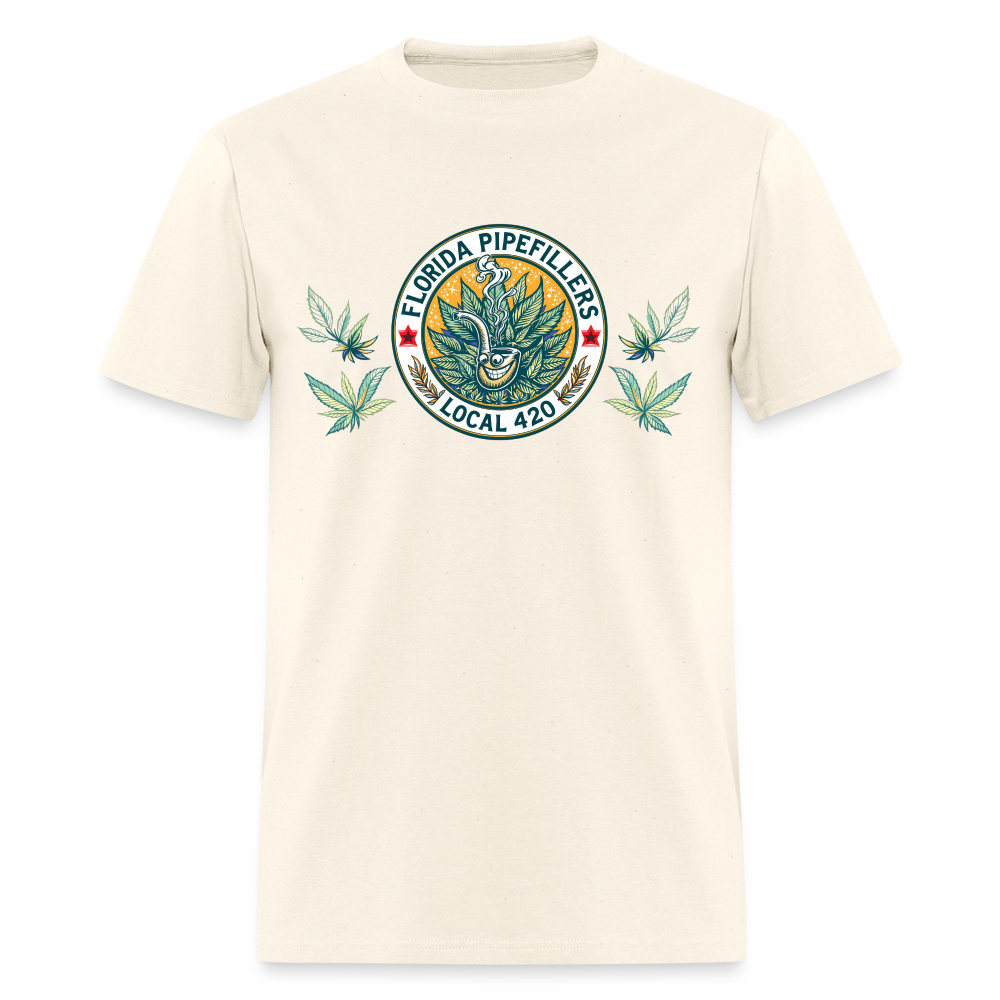 FLORIDA PIPEFILLERS LOCAL 420 Men's T-Shirt - sweet cream heather