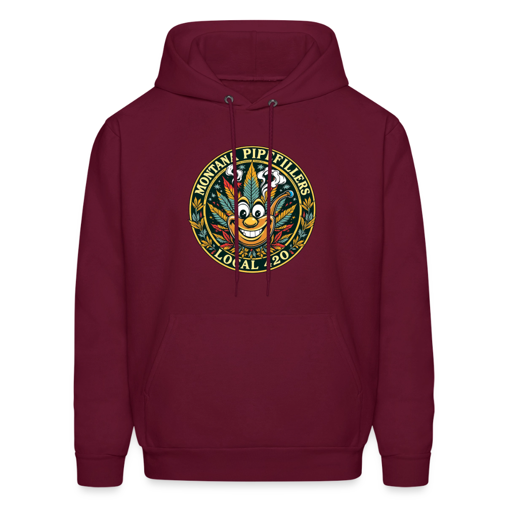 MONTANA PIPEFILLERS LOCAL 420 F/B DESIGN Men's Hoodie - burgundy