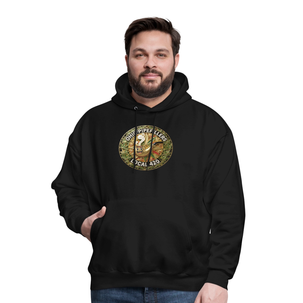 OHIO PIPEFILLERS LOCAL 420  F/B DESIGNS Men's Hoodie - black