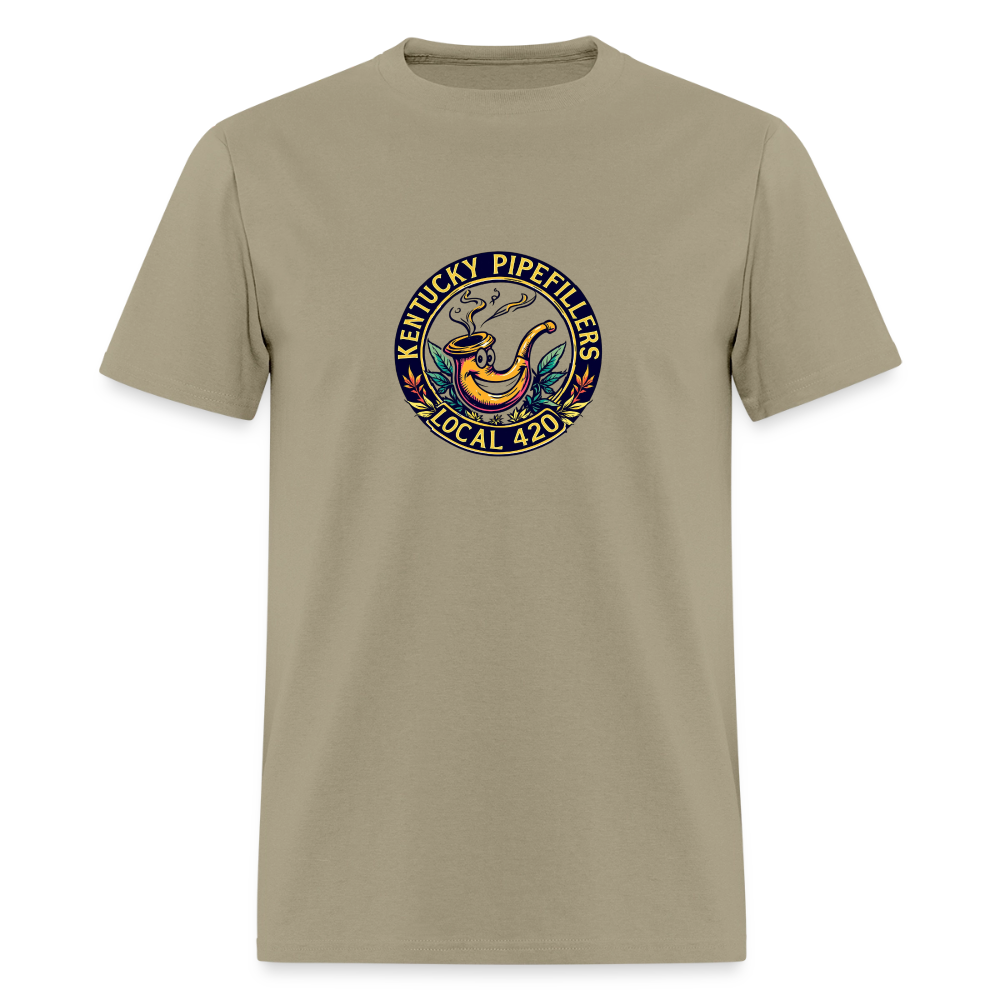 KENTUCKY PIPEFILLERS LOCAL 420 Men's T-Shirt - khaki