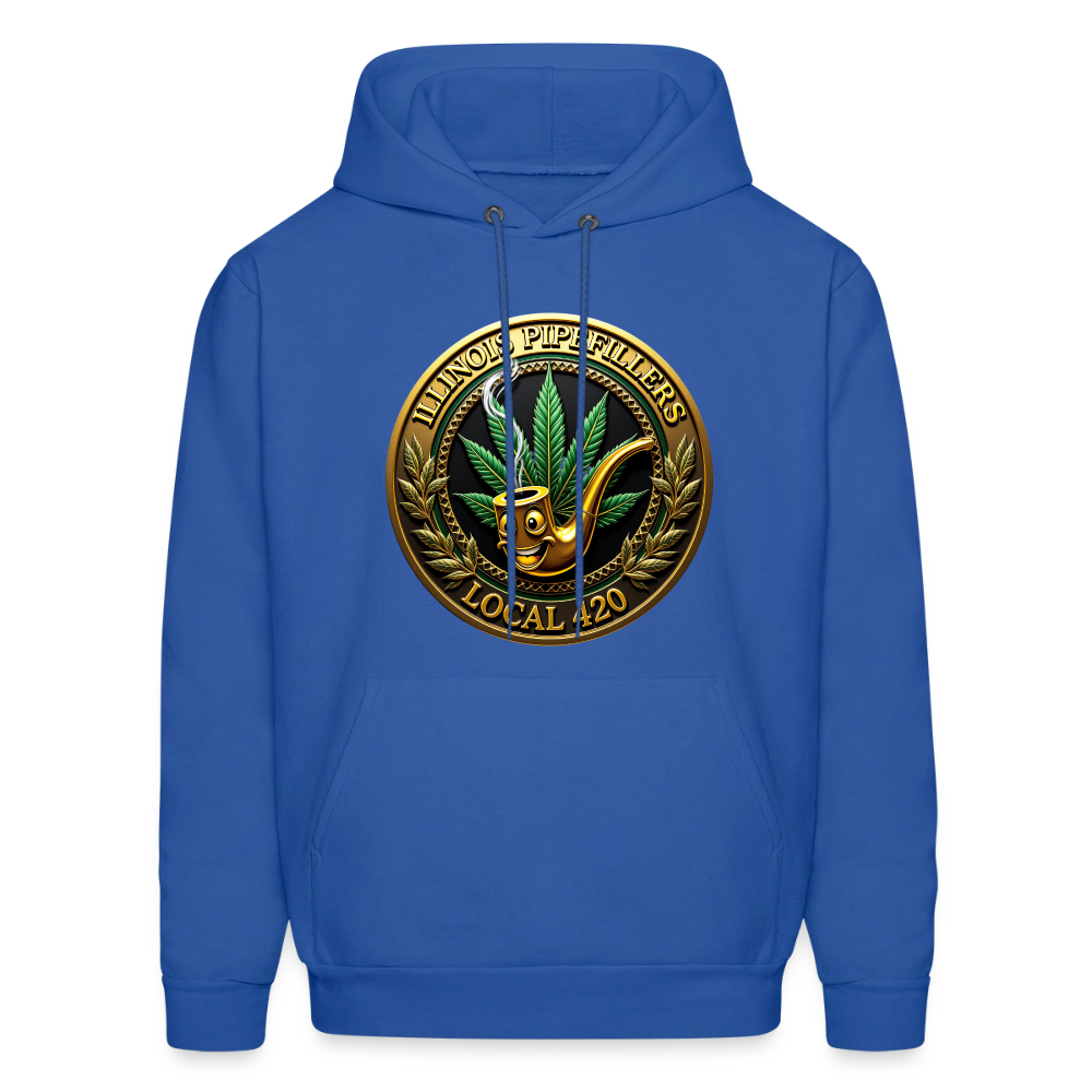 ILLINOIS PIPEFILLERS LOCAL 420 F/B DESIGN Men's Hoodie - royal blue