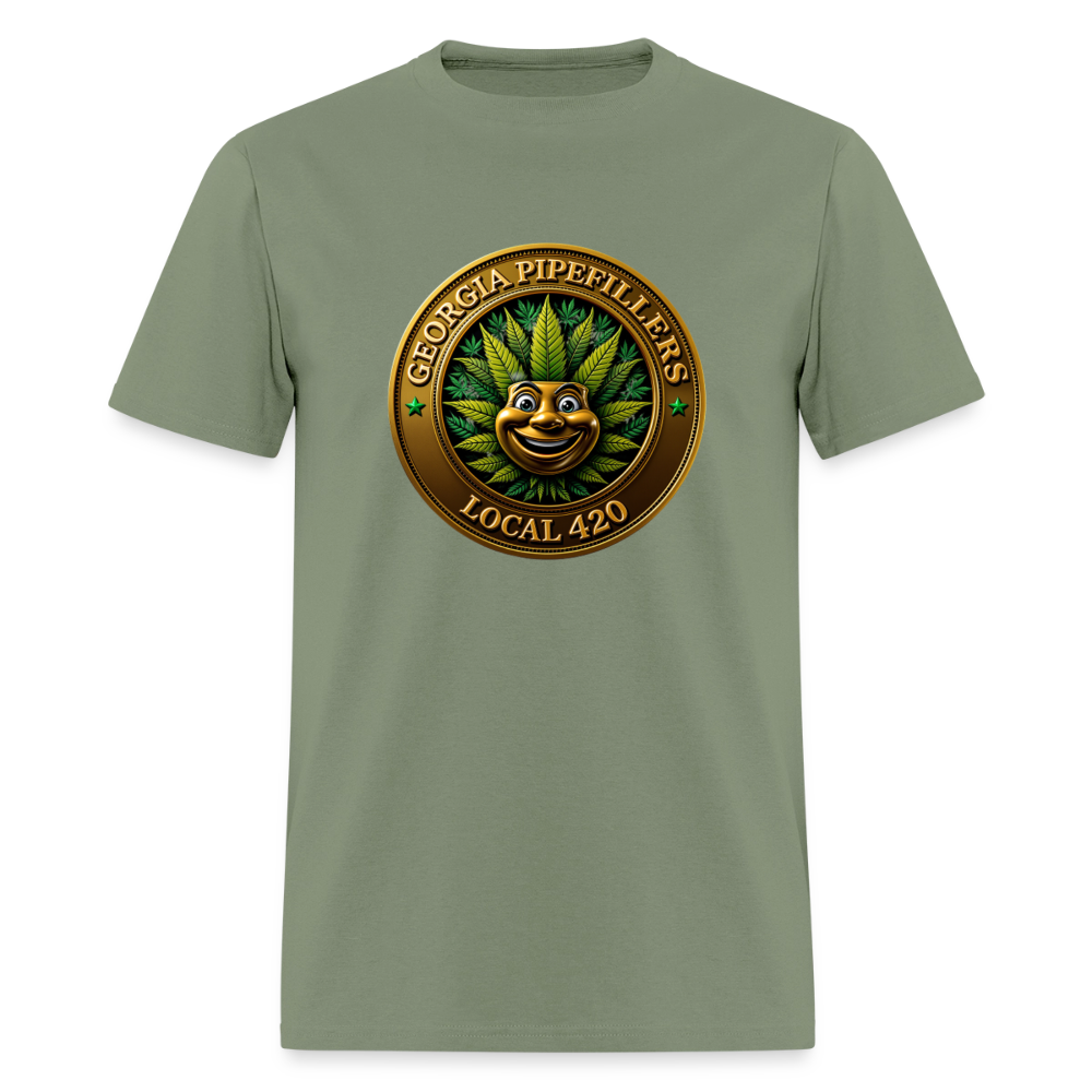 GEORGIA PIPEFILLERS LOCAL 420 Men's T-Shirt - military green