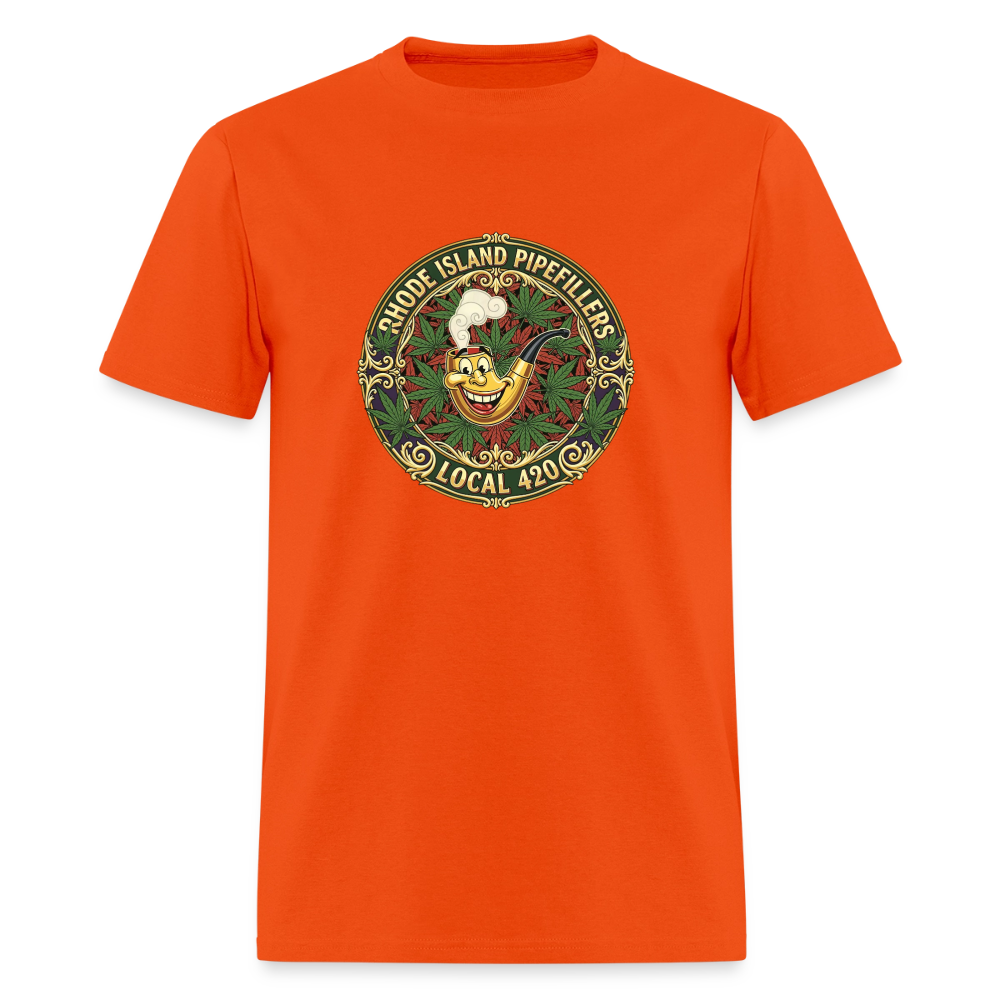 TEXAS PIPEFILLERS LOCAL 420 Men's T-Shirt - orange