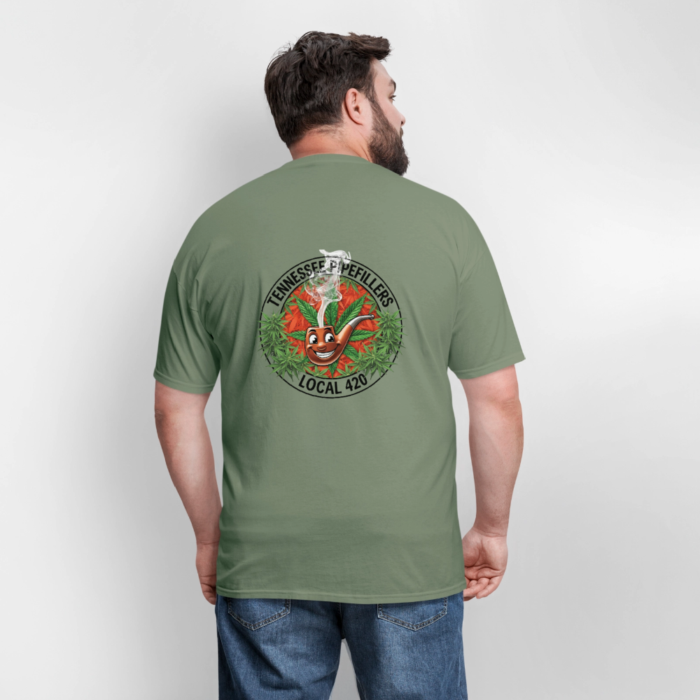 TENNESSEE PIPEFILLERS LOCAL 420 Men's T-Shirt - military green