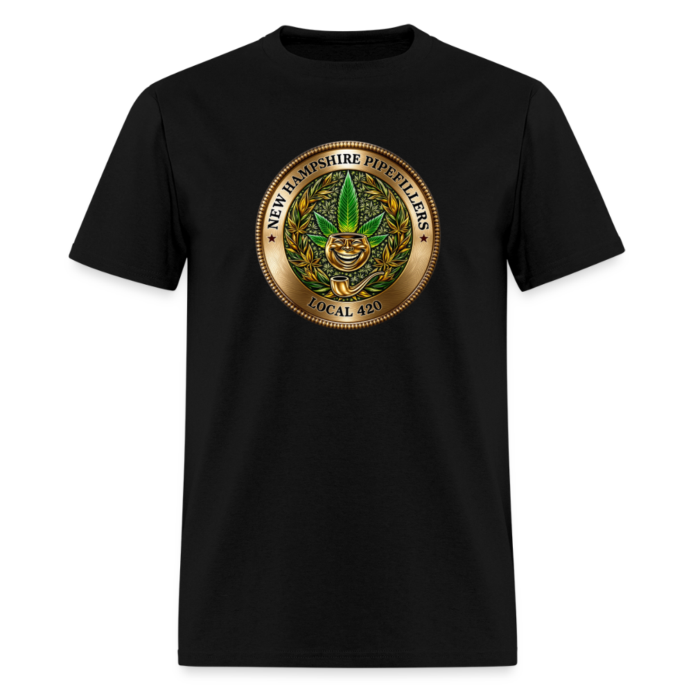 NEW HAMPSHIRE PIPEFILLERS UNION LOCAL 420 Men's T-Shirt - black