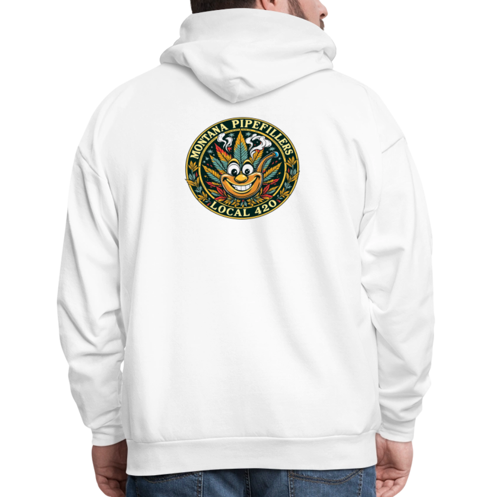 MONTANA PIPEFILLERS LOCAL 420 F/B DESIGN Men's Hoodie - white