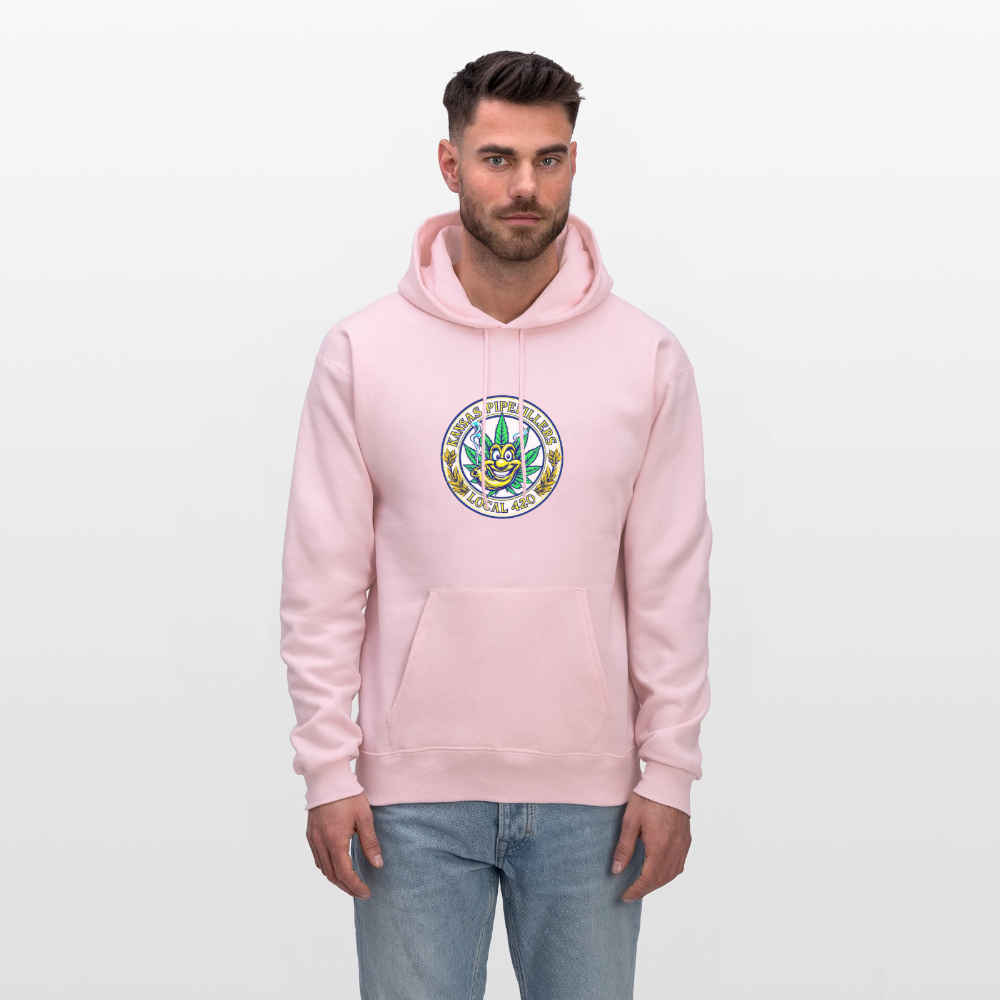 KANSAS PIPEFILLERS LOCAL 420 F/B DESIGNS Men's Hoodie - pale pink