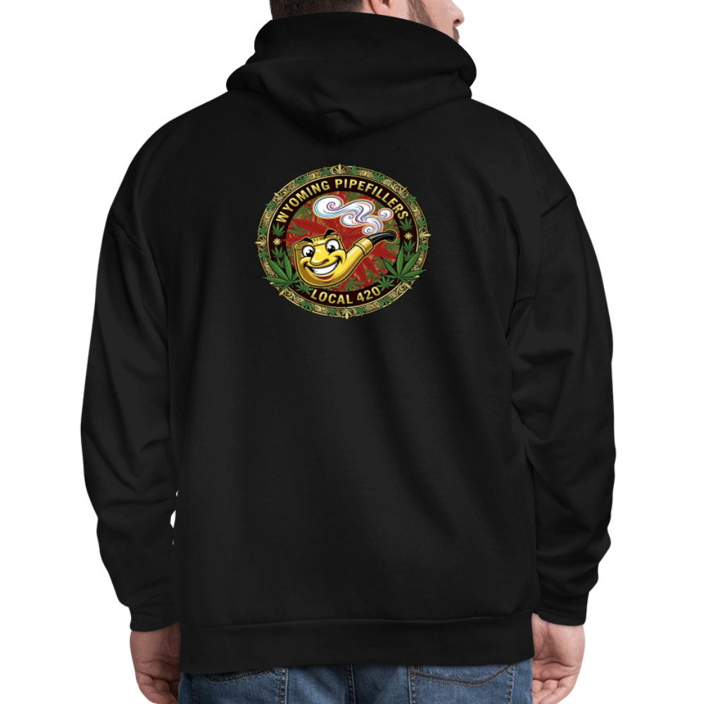 WYOMING PIPEFILLERS LOCAL 420 F/B DESIGN Men's Hoodie - black