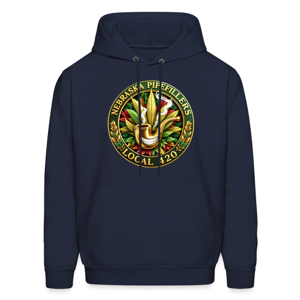 NEBRASKA PIPEFILLERS LOCAL 420 Men's Hoodie - navy