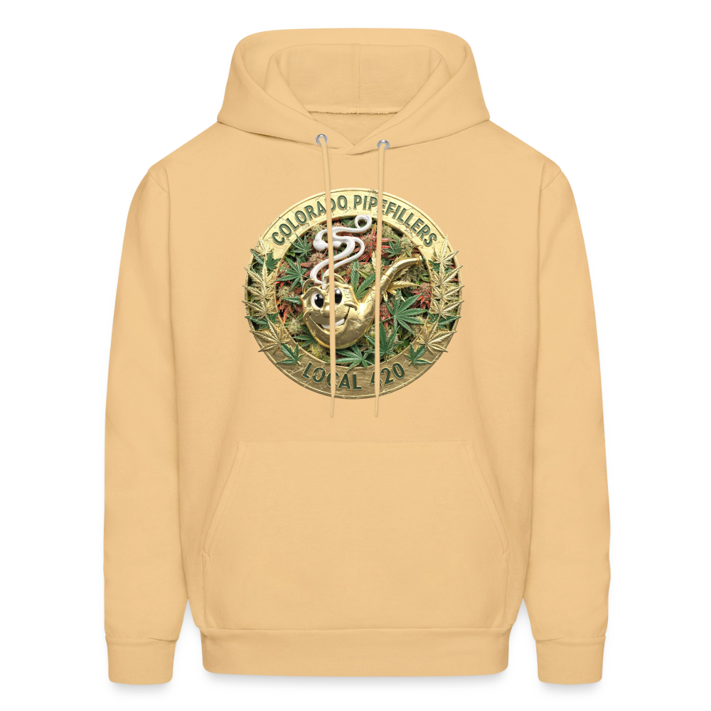 COLORADO PIPEFILLERS LOCAL 420 Men's Hoodie - light gold 