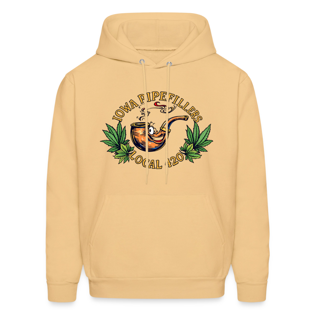 IOWA PIPEFILLERS LOCAL 420 Men's Hoodie - light gold 