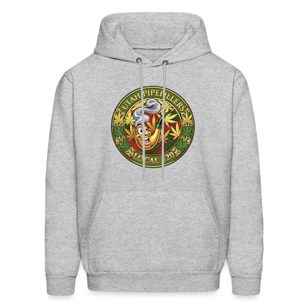 UTAH PIPEFILLERS LOCAL 420 Men's Hoodie - heather gray