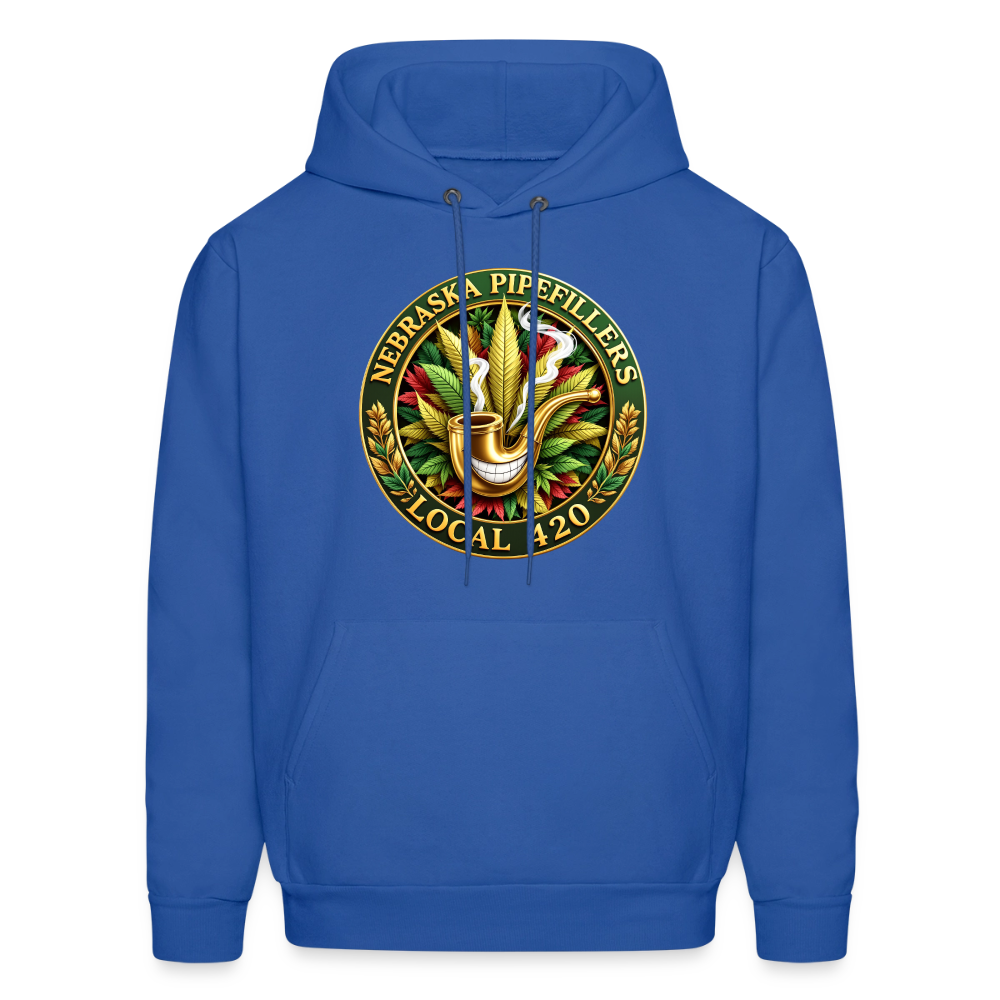 NEBRASKA PIPEFILLERS LOCAL 420 Men's Hoodie - royal blue