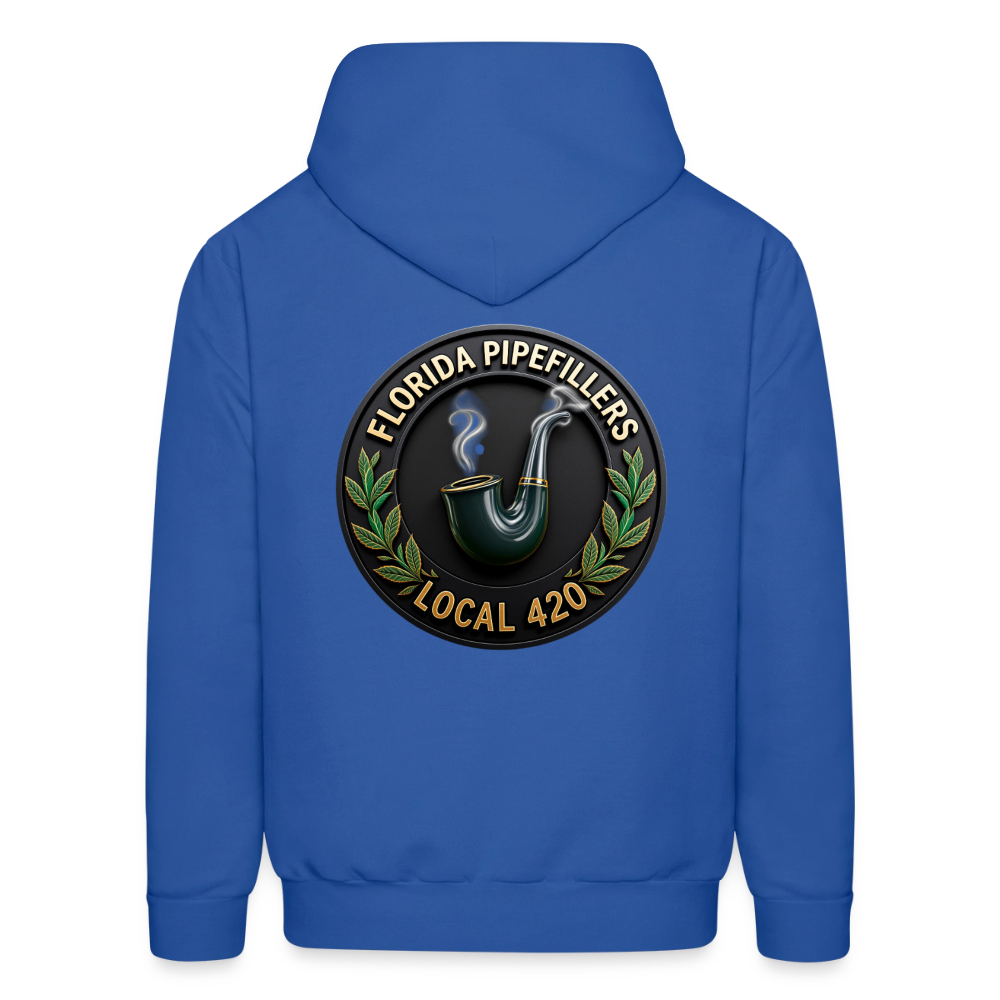 FLORIDA PIPEFILLERS LOCAL 420 F/B DESIGN Men's Hoodie - royal blue