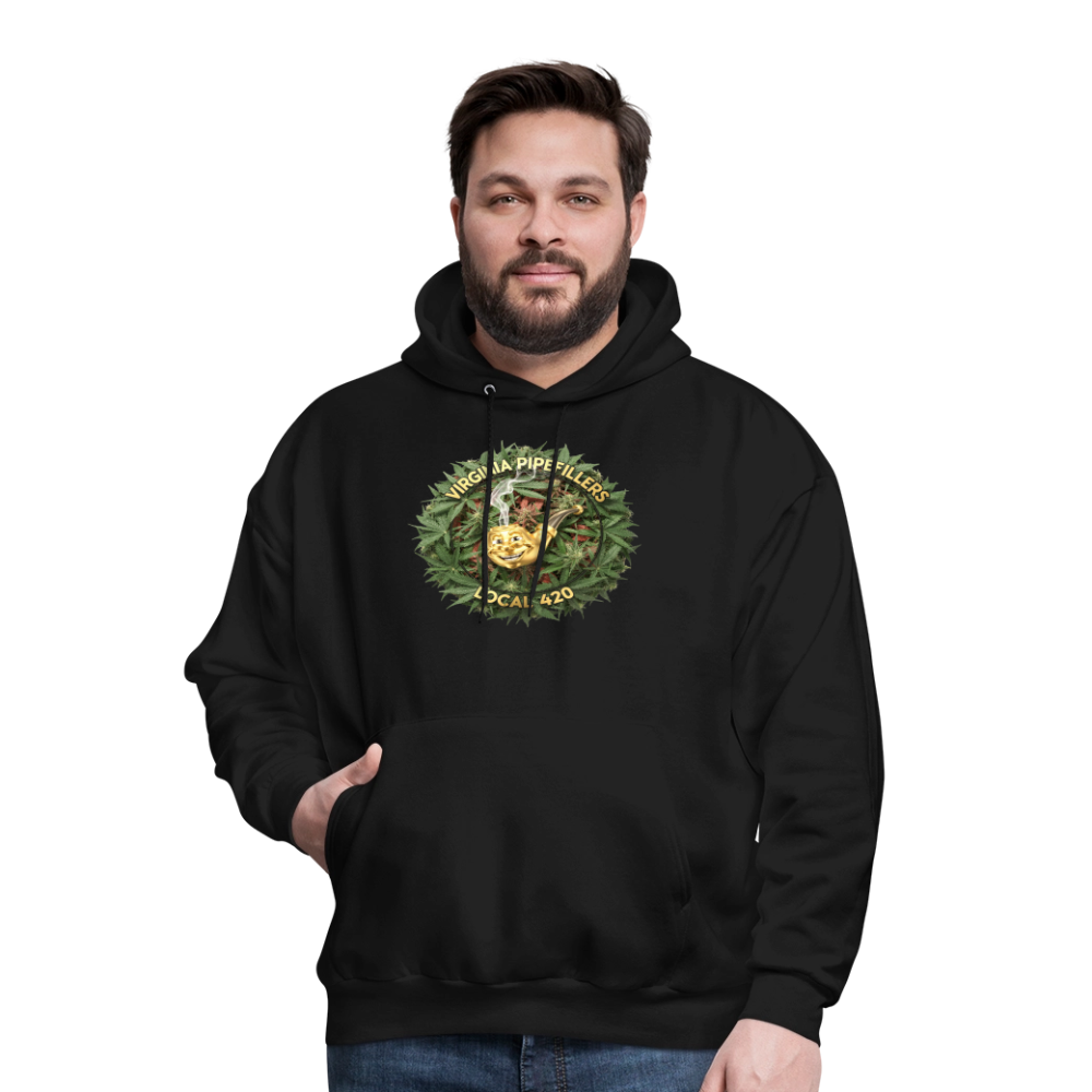 VIRGINIA PIPEFILLERS LOCAL 420 F/B DESIGN Men's  Hoodie - black