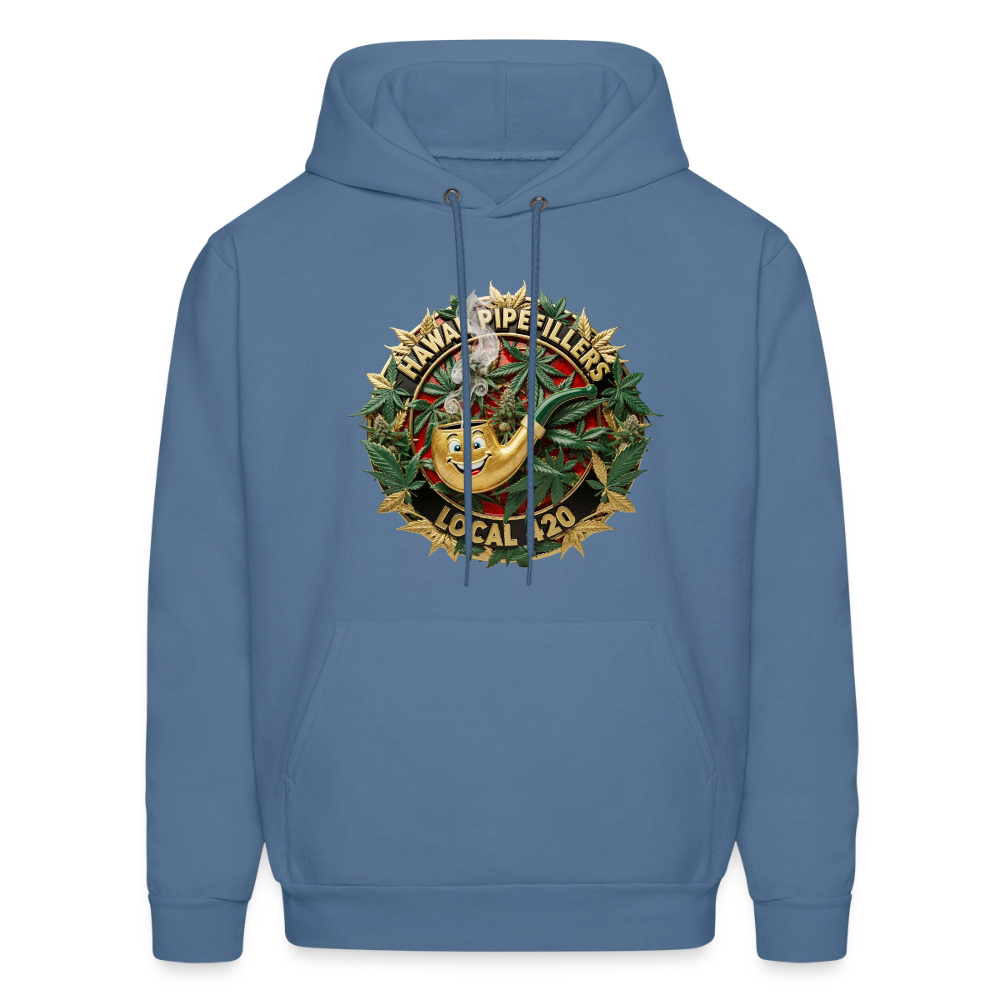 HAWAII PIPEFILLERS LOCAL 420 F/B DESIGN Men's Hoodie - denim blue