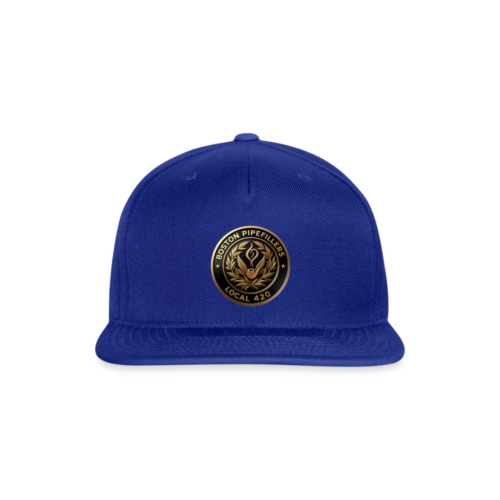BOSTON PIPEFILLERS UNION LOCAL 420 Snapback Baseball Cap - royal blue