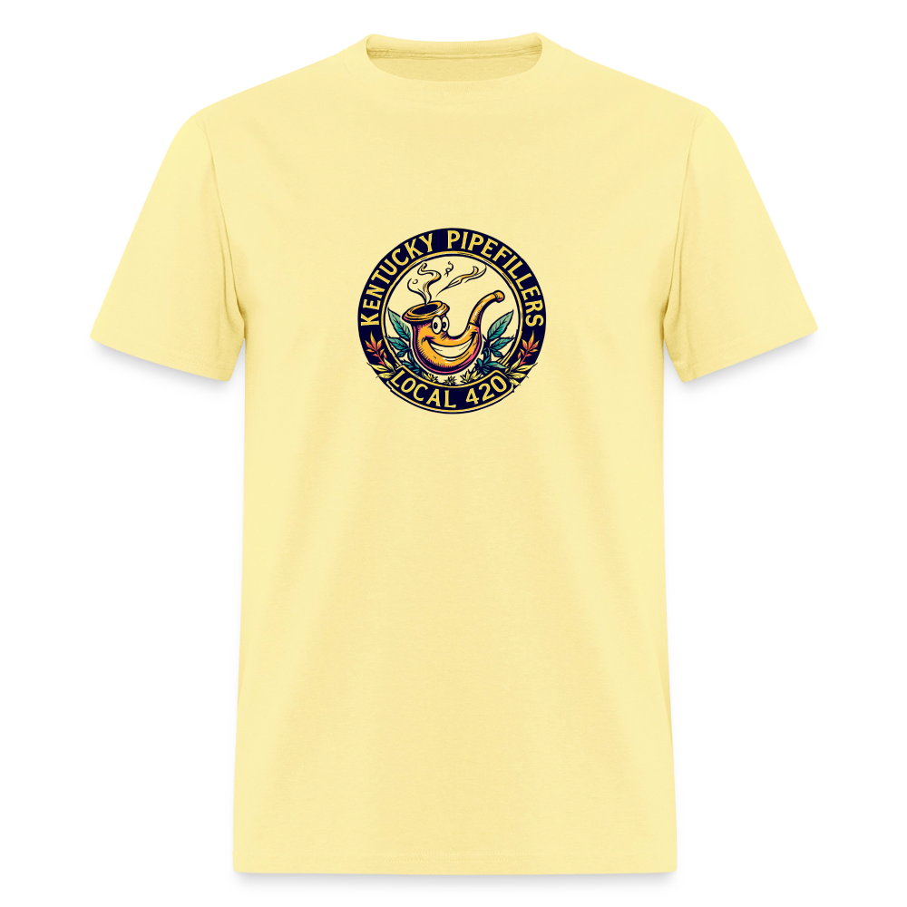 KENTUCKY PIPEFILLERS LOCAL 420 Men's T-Shirt - cornsilk