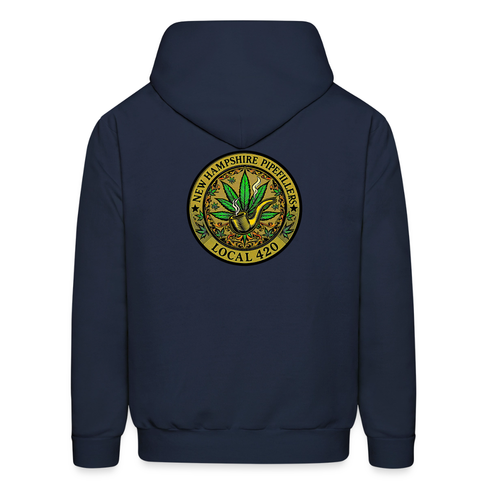 NEW HAMSHIRE PIPEFILLERS LOCAL 420 Men's Hoodie - navy