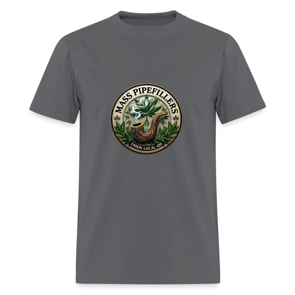 MASS PIPEFILLERS UNION LOCAL 420 Men's T-Shirt - charcoal