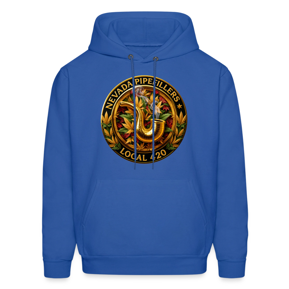 NEVADA PIPEFILLERS LOCAL 420  Men's Hoodie - royal blue