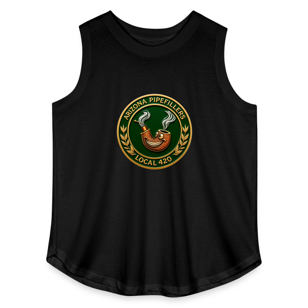 ARIZONIA PIPEFILLERS LOCAL 420 F/B DESIGN Women's Curvy Relaxed Tank Top - black