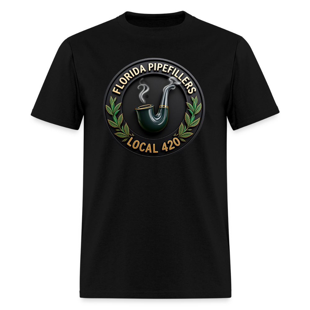 FLORIDA PIPEFILLERS LOCAL 420 F/B DESIGN Men's T-Shirt - black