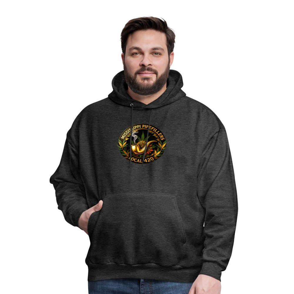 MISSISSIPPI PIPEFILLERS LOCAL 420 Men's Hoodie - charcoal grey