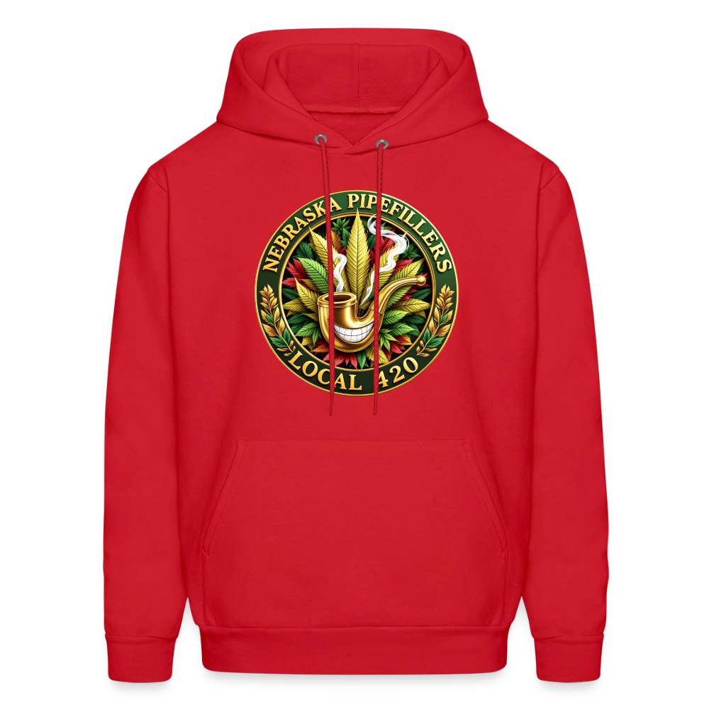 NEBRASKA PIPEFILLERS LOCAL 420 Men's Hoodie - red