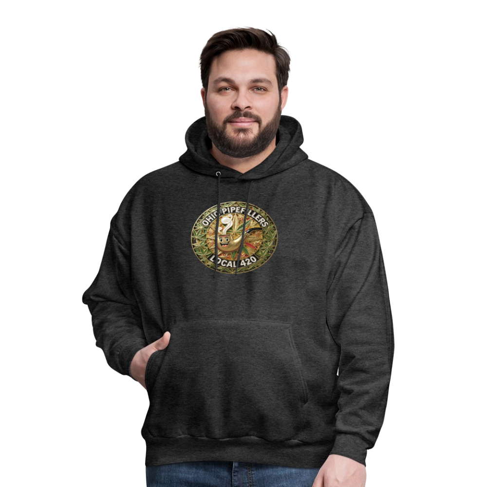OHIO PIPEFILLERS LOCAL 420  Men's Hoodie - charcoal grey